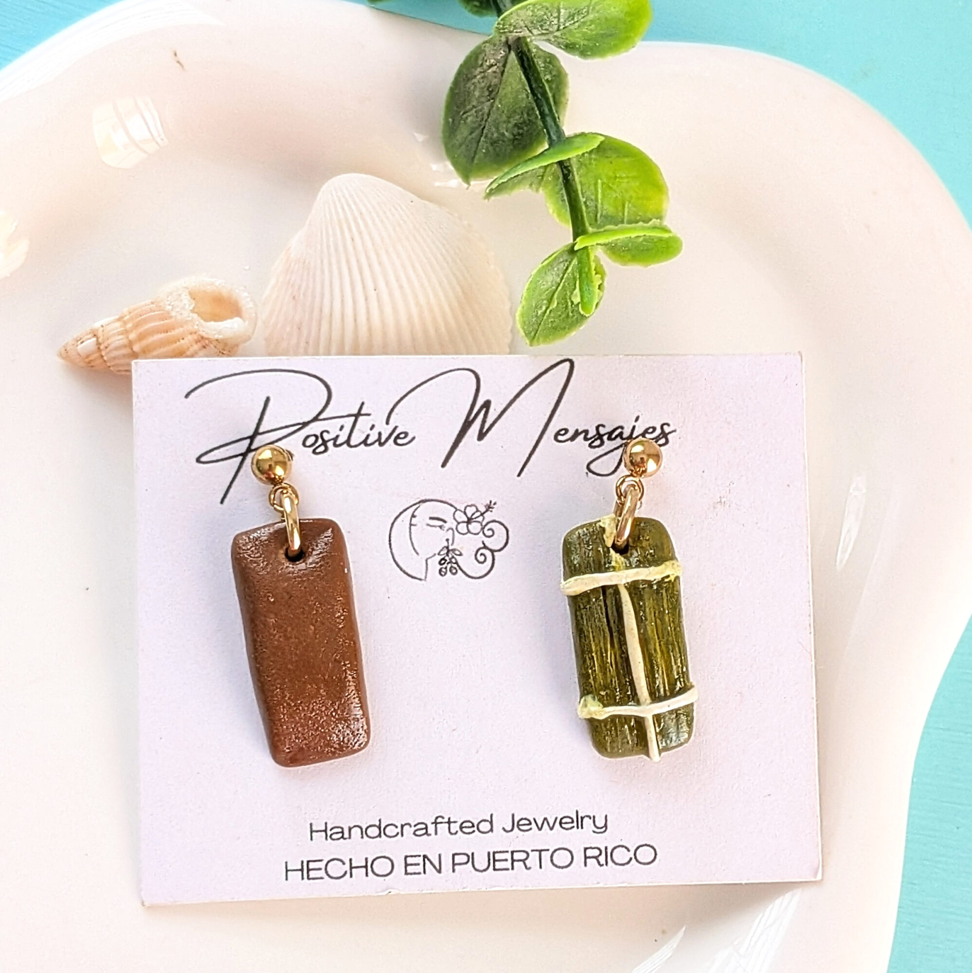 Puerto Rican Pasteles Earrings: Wrapped and Unwrapped - Image 6