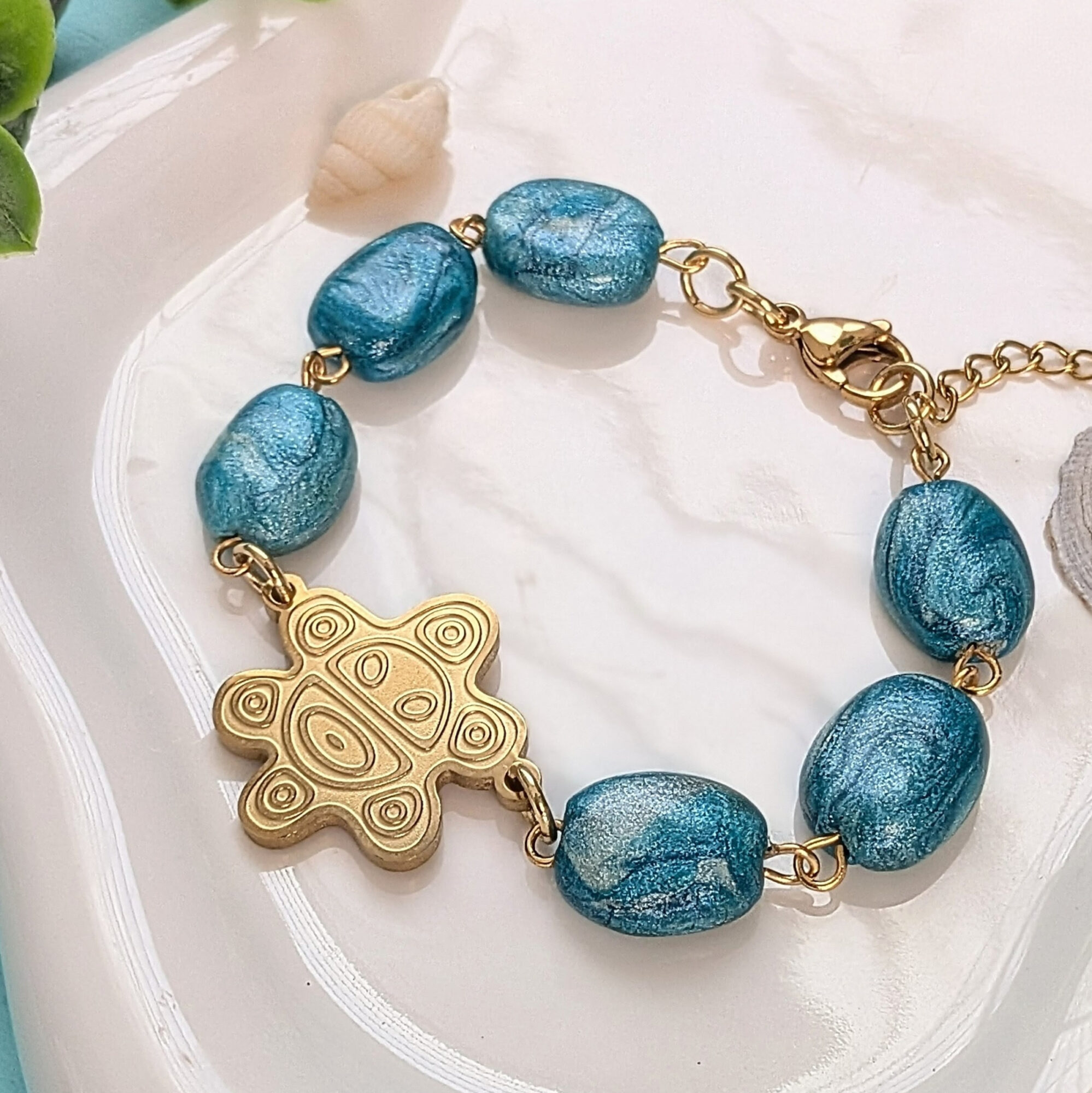 Sol Taino Ocean Inspired Beaded Bracelet - Image 5