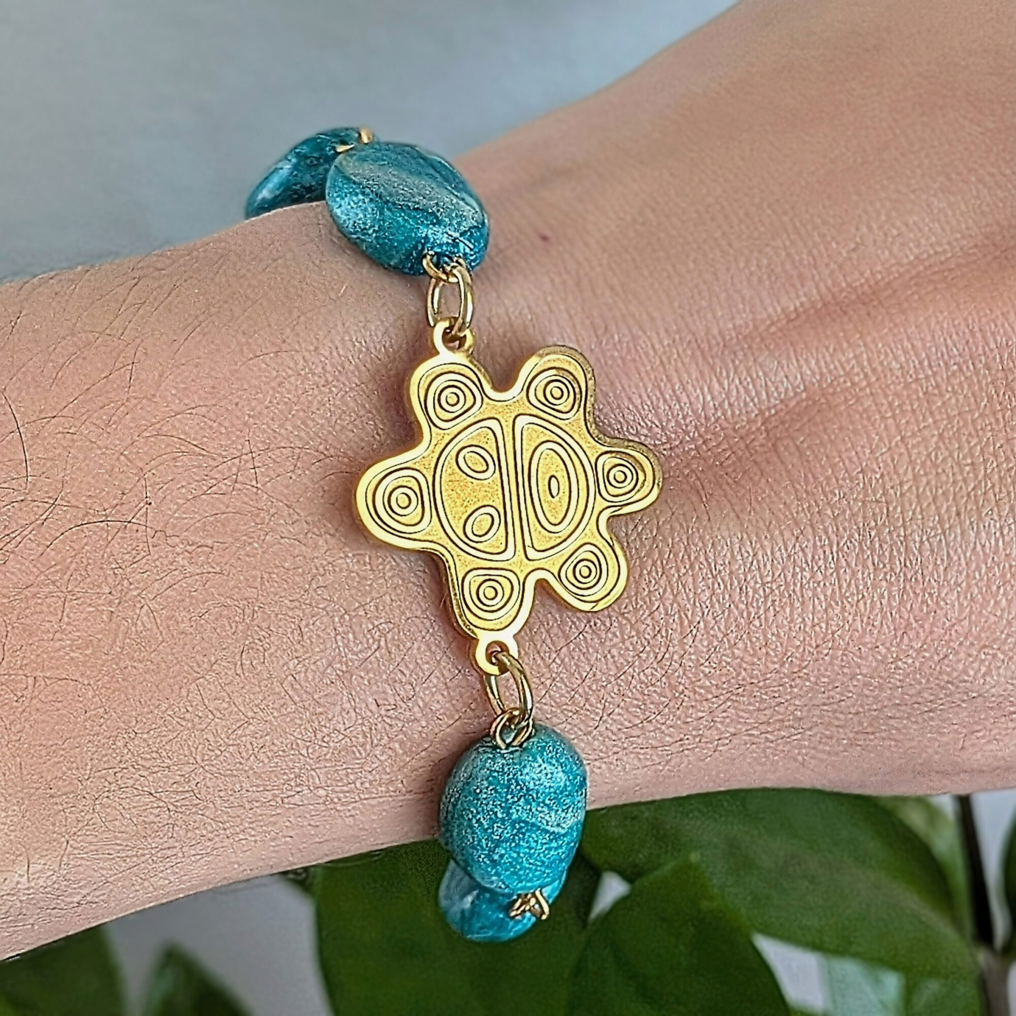 Sol Taino Ocean Inspired Beaded Bracelet - Image 2