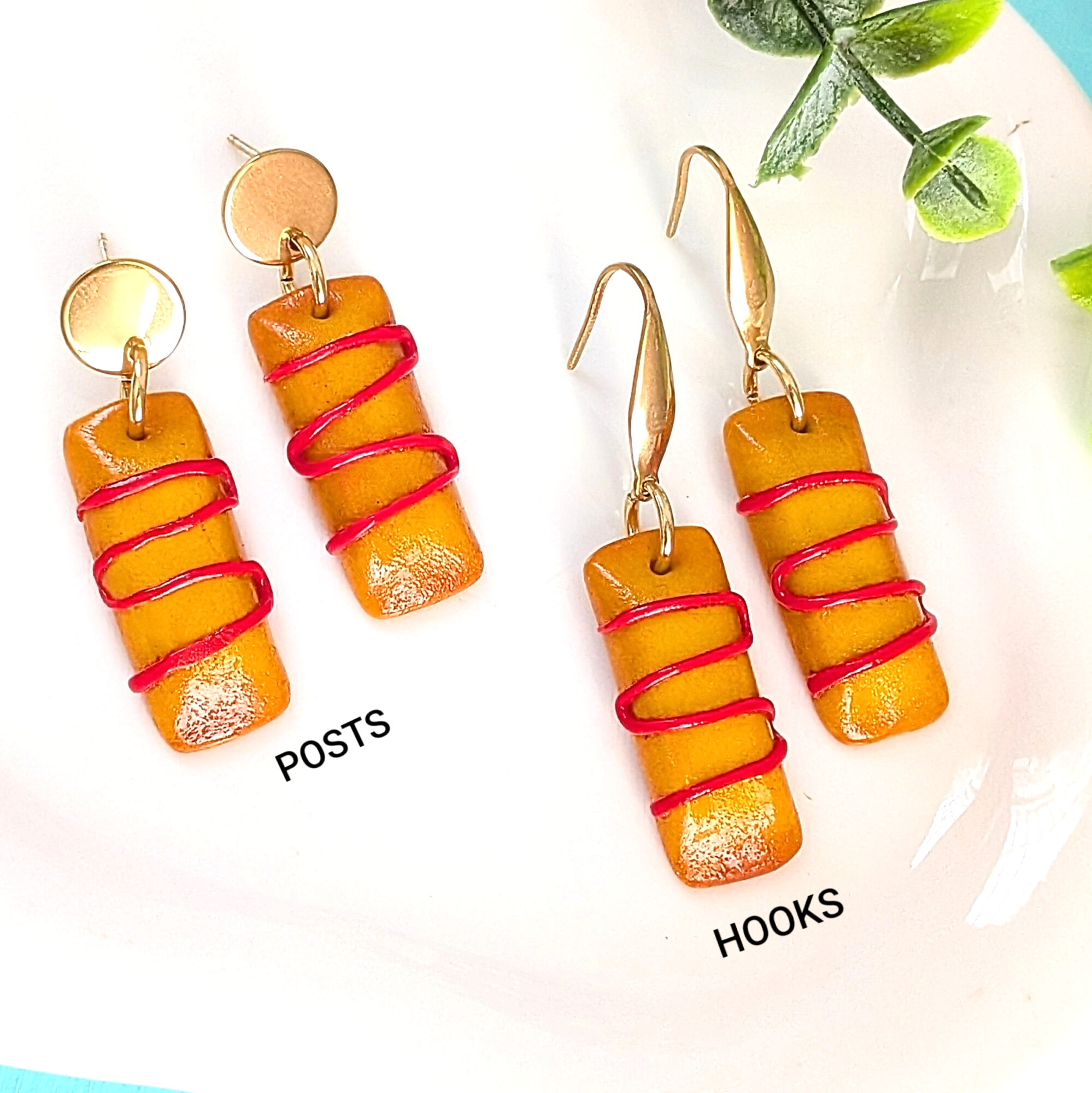 Pasteles De Yuca Con Ketchup Dangle Earrings - Image 5