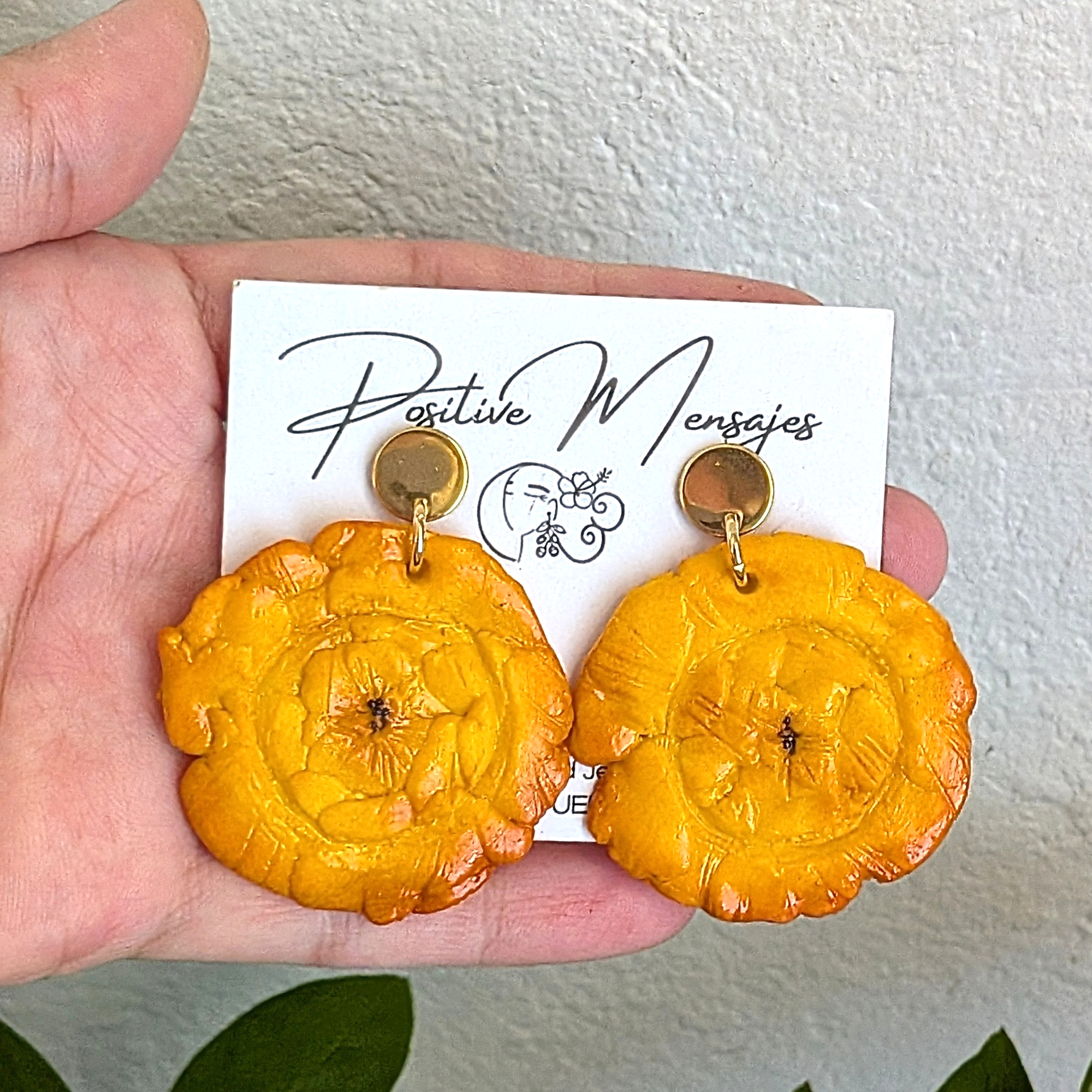 Caribbean Tostones Stud Dangle Earrings