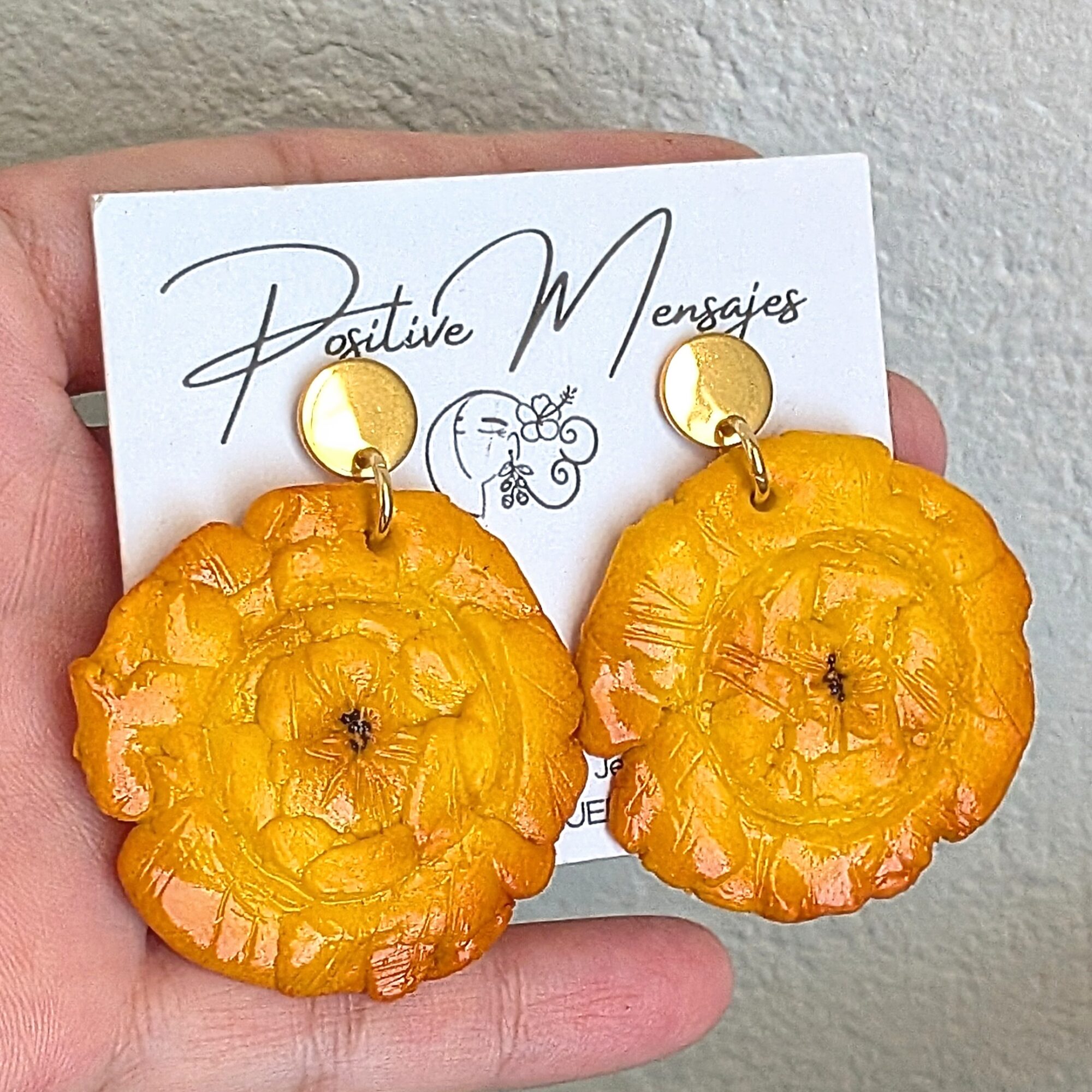 Caribbean Tostones Stud Dangle Earrings - Image 2